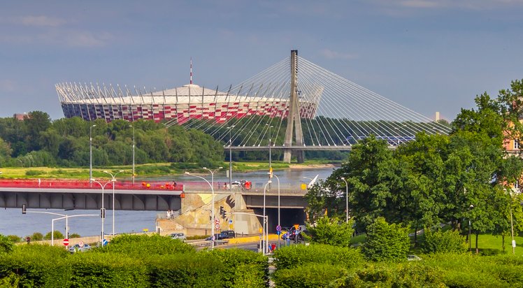 Most Świętokrzyski w oddali