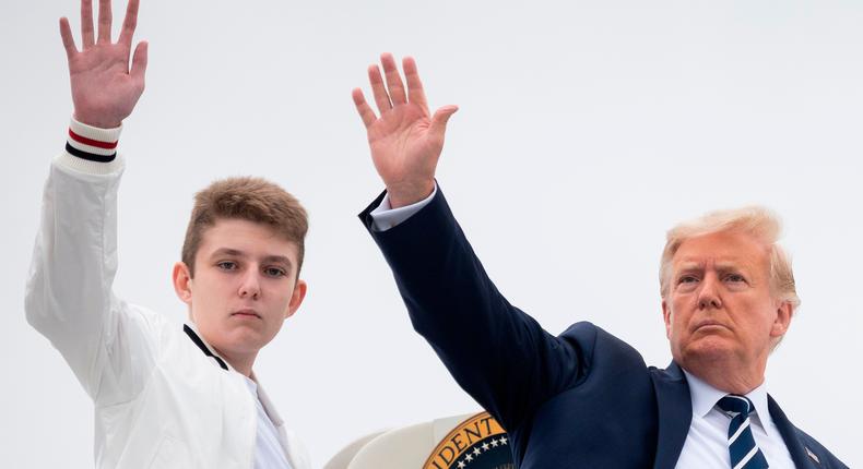 Barron Trump is starting his freshman year at NYU.JIM WATSON/AFP/Getty Images