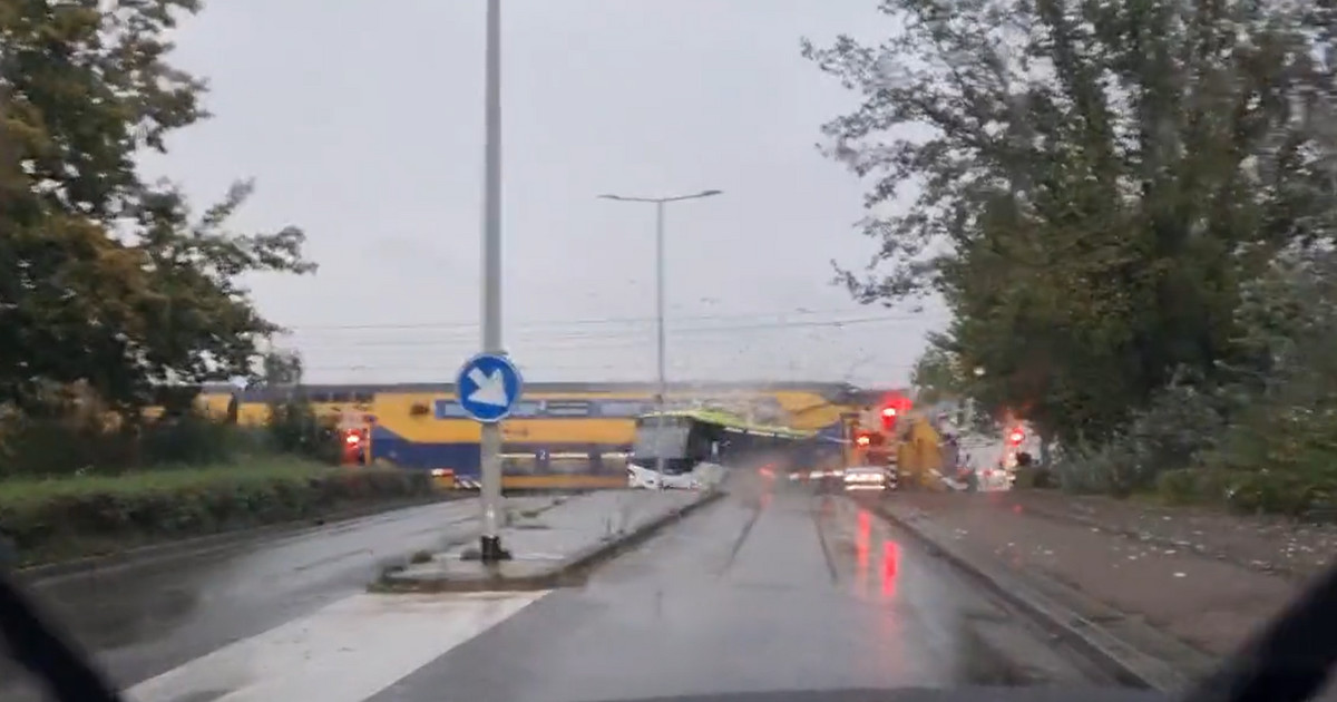 Dramat Na Przejeździe Kolejowym Pociąg Przeciął Autobus Na Pół [wideo