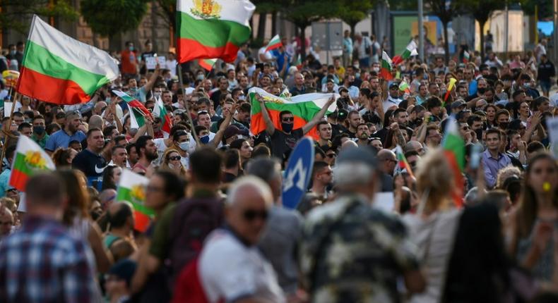 Protesters out on the streets of Sofia Saturday