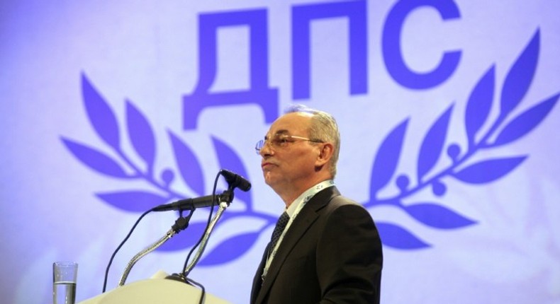 Ahmed Dogan, pictured in 2013, headed the main party representing the Turkish minority in Bulgaria, which is home to a 700,000-strong ethnic Turkish minority