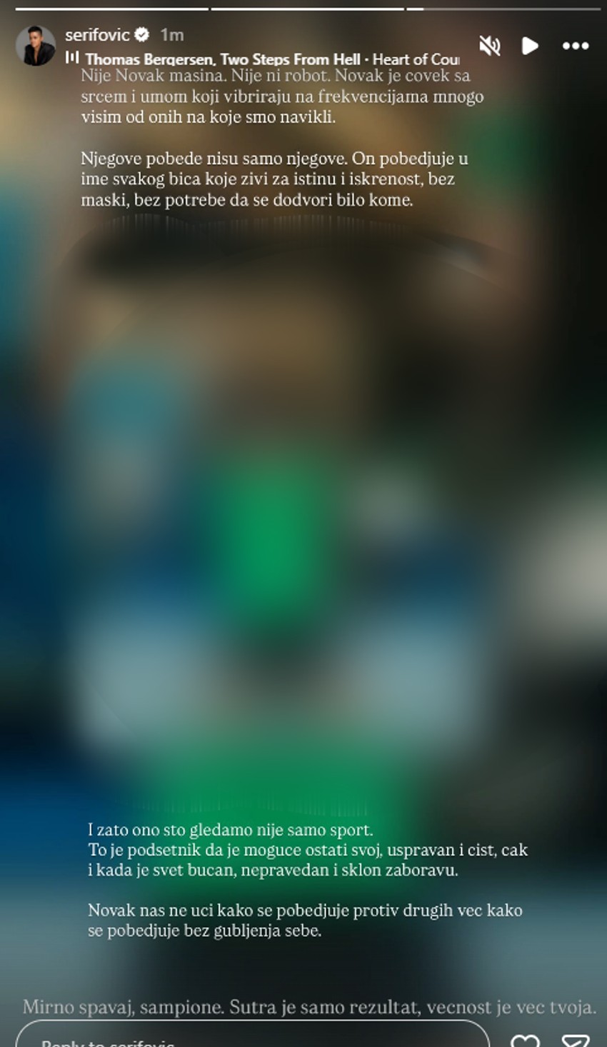 Marija Šerifović se javno bratila Novaku Đokoviću