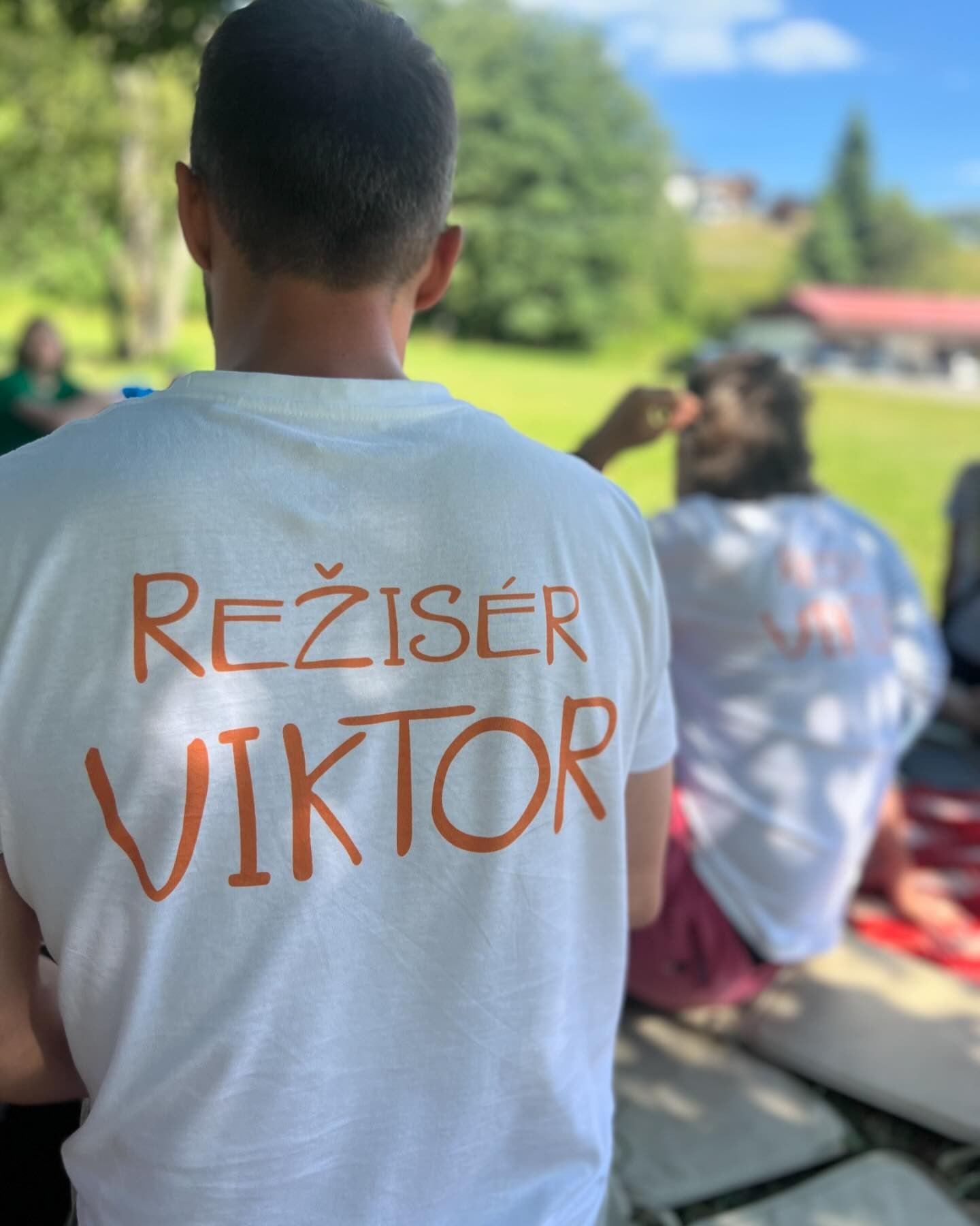 Viktor Vincze v detskom tábore.