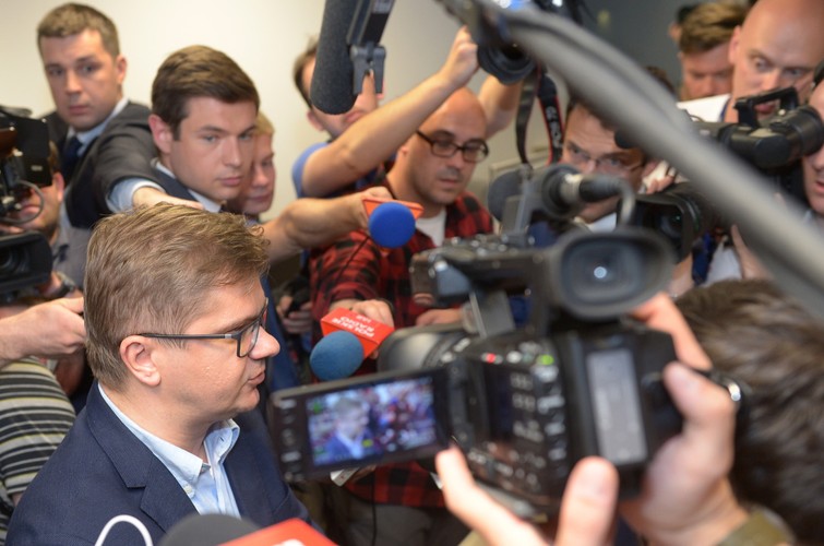 Sylwester Latkowski w redakcji tygodnika 'Wprost'