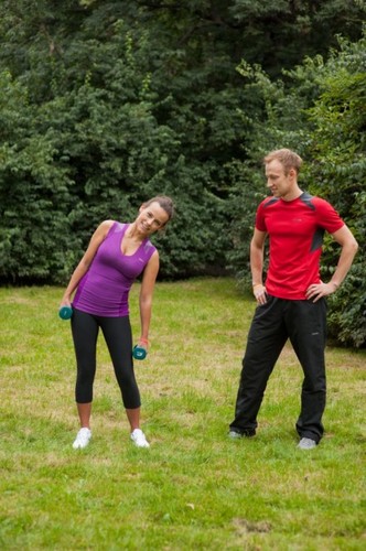 Anna Mucha na treningu