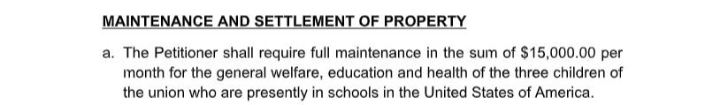 Anita wants Paul to be responsible for the general welfare of their three kids in the United States of America.