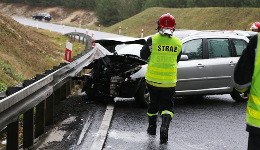 Wypadek pod Zieloną Górą