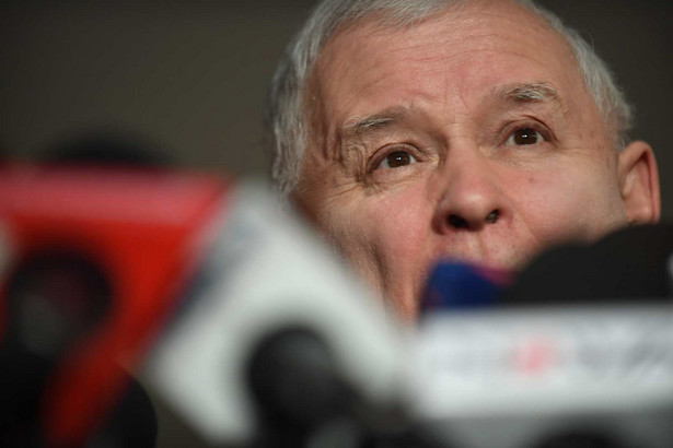 Prezes Prawa i Sprawiedliwości Jarosław Kaczyński podczas konferencji prasowej w Sejmie, 11 bm. PAP Bartłomiej Zborowski