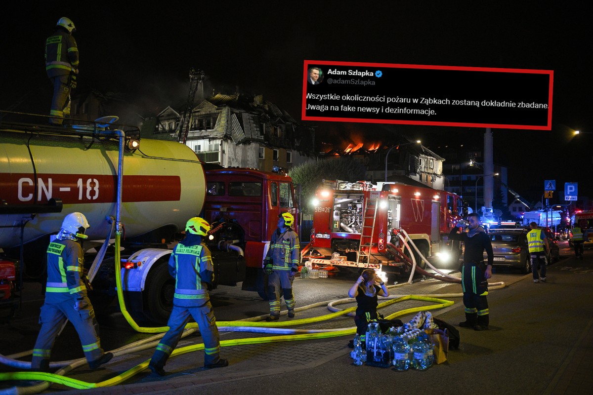 Pożar w Ząbkach