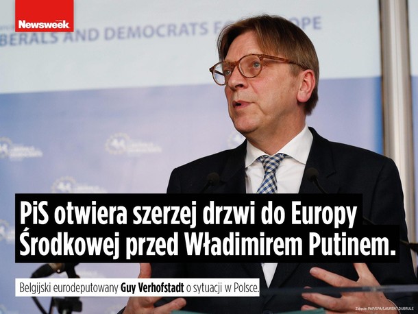 Guy Verhofstadt polityka Parlament Europejski Unia Europejska