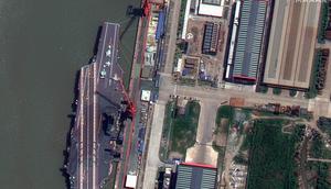 A handful of shipyards are most notable in contributing to China's naval buildup.Satellite image  2023 Maxar Technologies