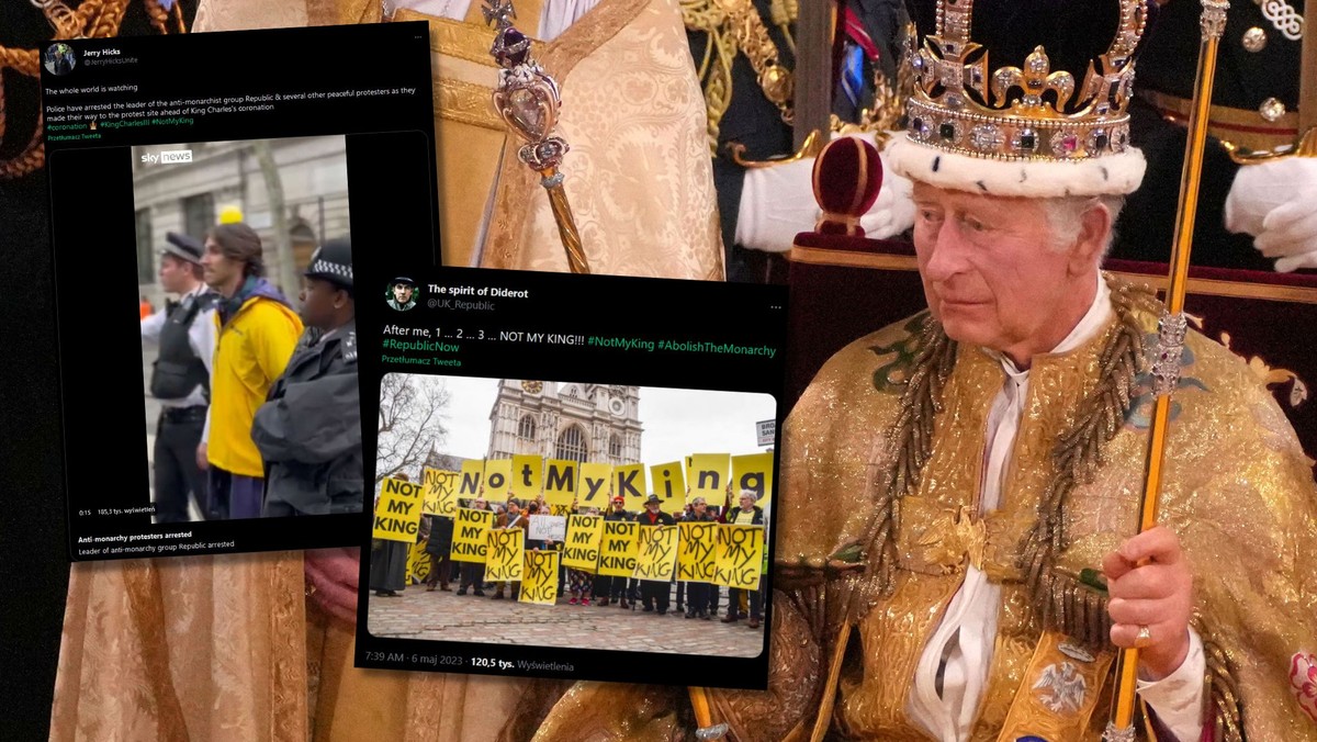 Antymonarchistyczny protest w Londynie. Lider ruchu został aresztowany