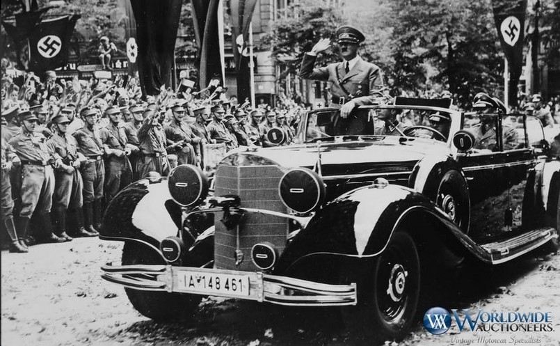 Adolf Hitler i Mercedes 770K Grosser Offener Tourenwagen