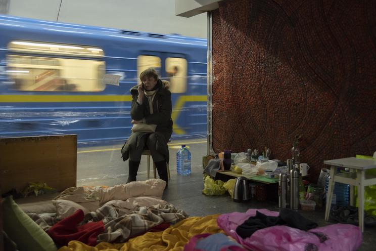 Élet a kijevi metróban / Fotó: Getty Images