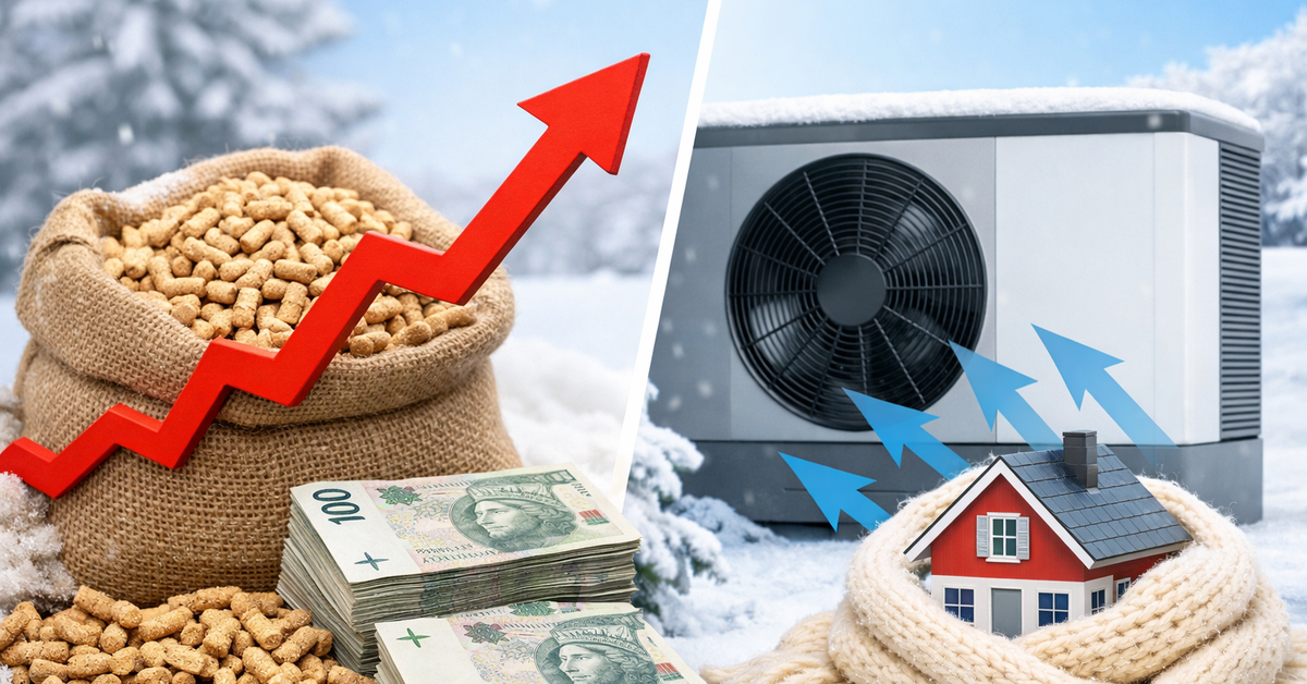 Rachunki grozy 2026! Pellet dwa razy droższy od pomp ciepła. Eksperci wyliczyli, ile tracisz każdego miesiąca.