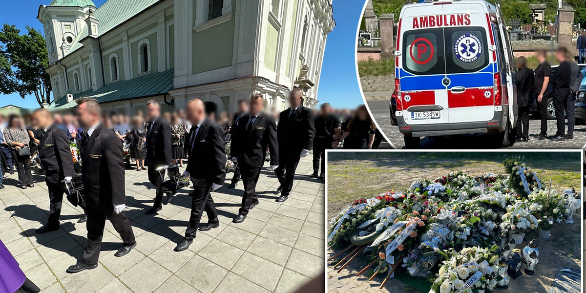 Pogrzeb rodziny, która zginęła wracając z wesela we wsi Boksycka.