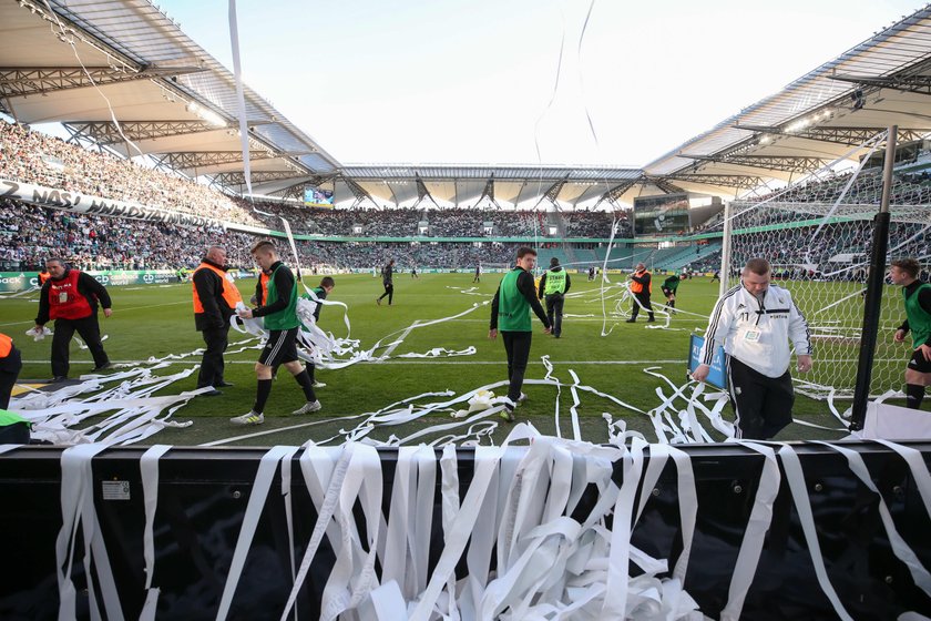 Pilka nozna. Ekstraklasa. Legia Warszawa - Pogon Szczecin. 07.04.2018