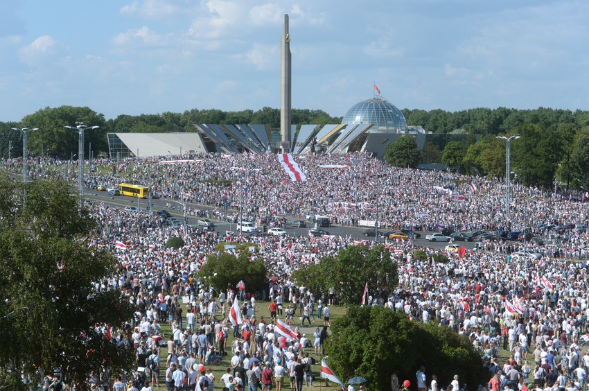 Minsk protest Belorusija