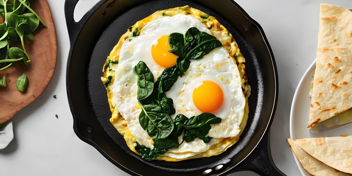 Tortilla podana jak omlet dobrze wygląda i jeszcze lepiej smakuje.