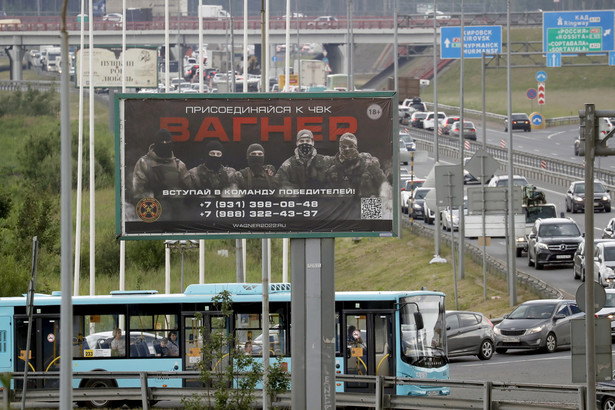 St. Petersburg. Billboard Grupy Wagnera