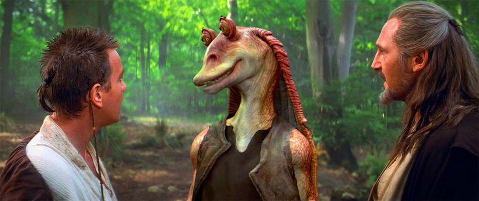 Jar Jar Binks w cyklu "Gwiezdne wojny"