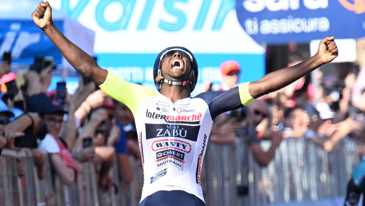 Giro d'Italia: Biniam Girmay wygrał 10. etap, Juan Pedro Lopez nadal liderem