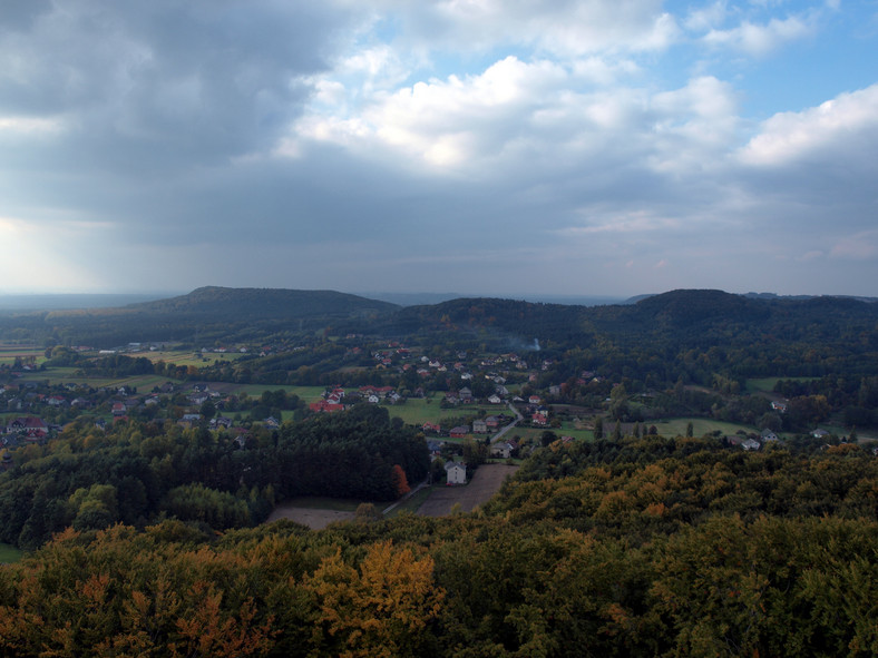 Zamek Lipowiec, widok z wieży