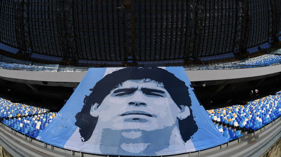 Diego Maradona upamiętniony na stadionie Napoli