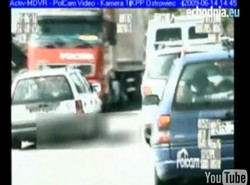 Uciekał policji, zatrzymał się na tirze