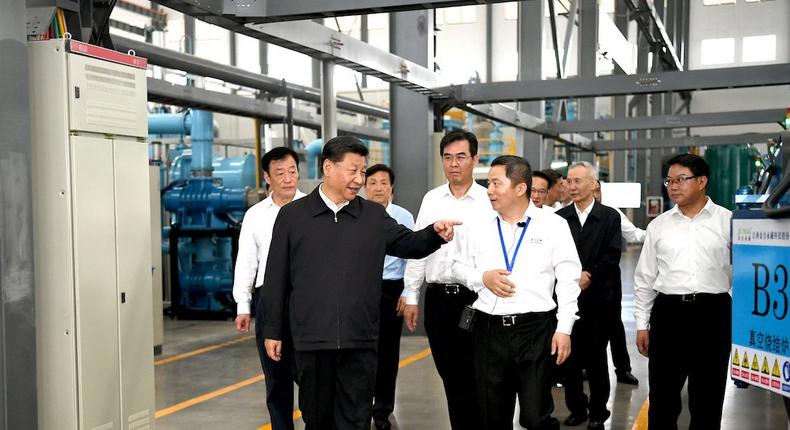 xi jinping rare earth factory visit