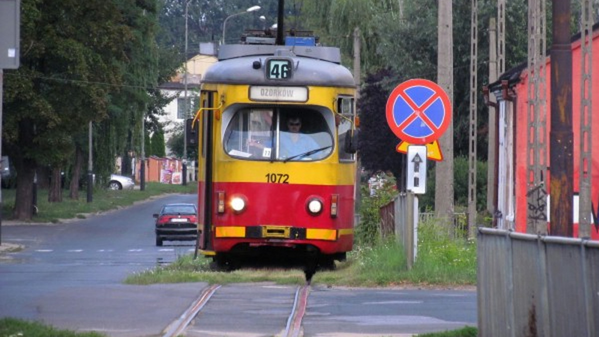 Stan torowiska linii tramwajowej do Ozorkowa nie daje powodów do zadowolenia. Czy w związku z tym "46" wkrótce grozi czasowe zawieszenie?