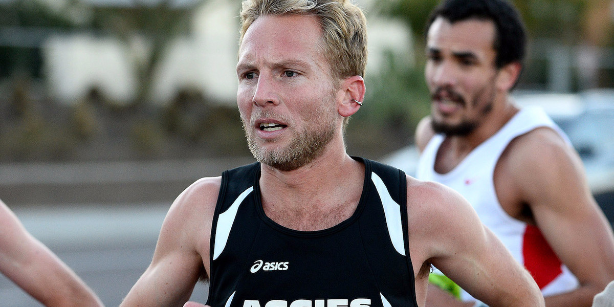 Scott Bauhs competing in the Arizona Rock 'n' Roll Half Marathon in January.