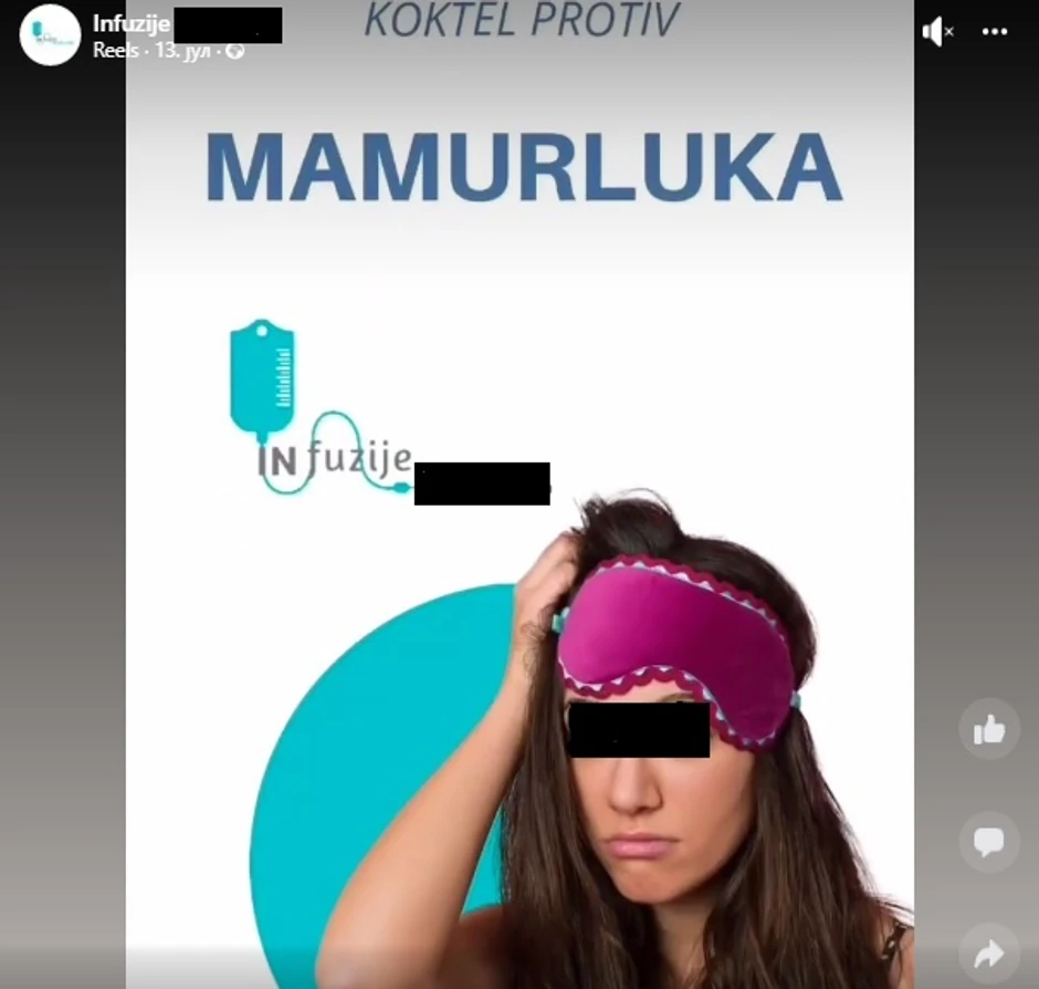 Infuzije protiv mamurluka