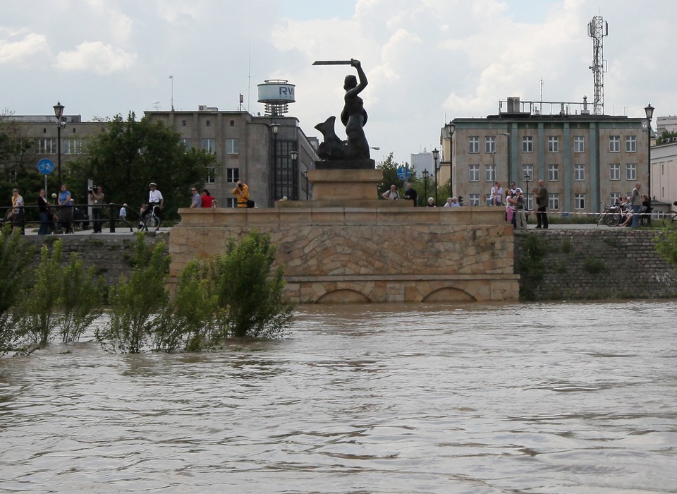 WARSZAWA WISŁA STAN POWODZIOWY