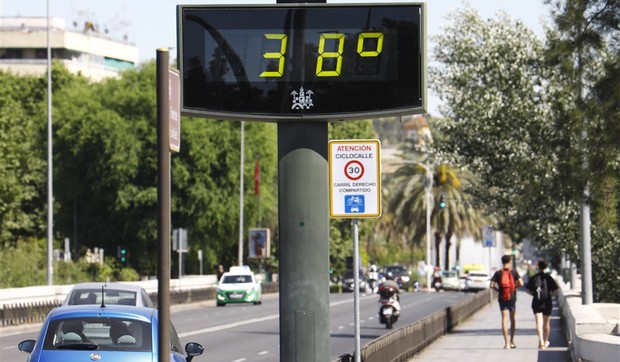 Temperatura u Kordobi u Andaluziji na jugu Španije 26. aprila