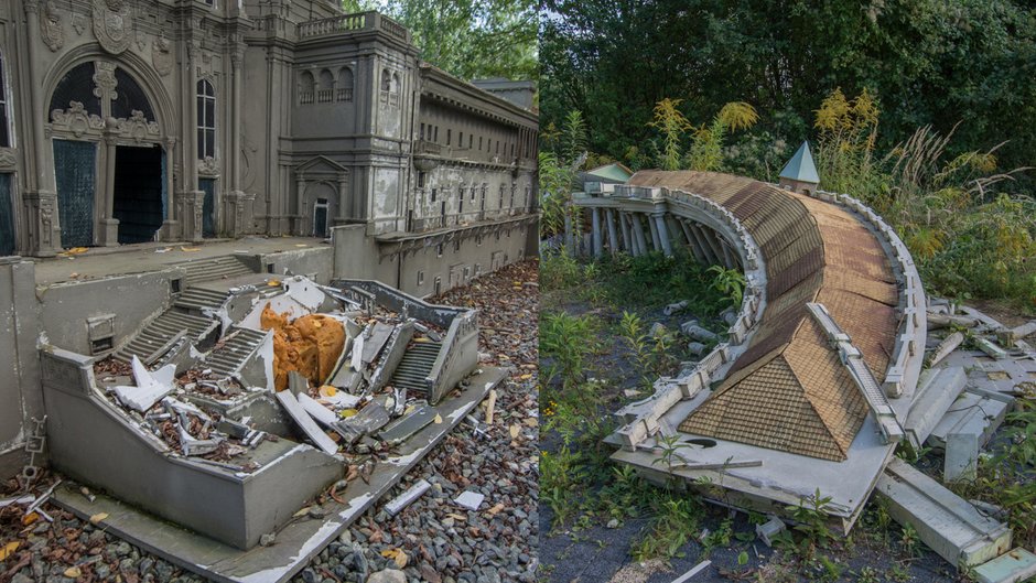 Zdewastowany Park Miniatur Sakralnych, Wrzesień 2022 r.