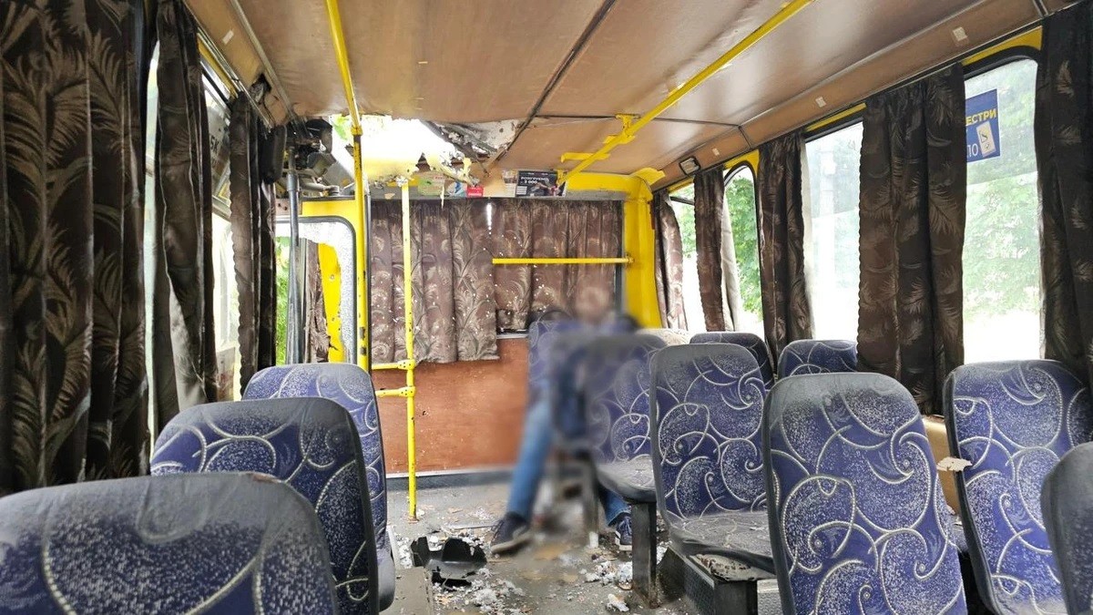 Herson, dron pogodio autobus