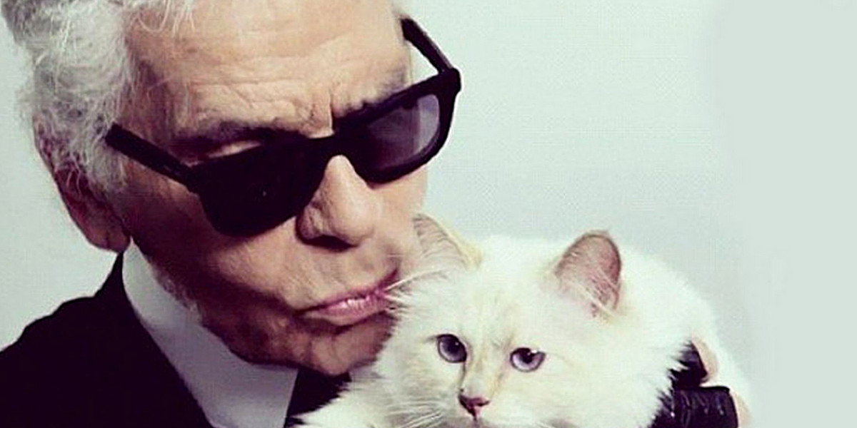 Karl Lagerfeld i Choupette