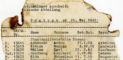 Lista więźniów Auschwitz w szkolnej bibliotece