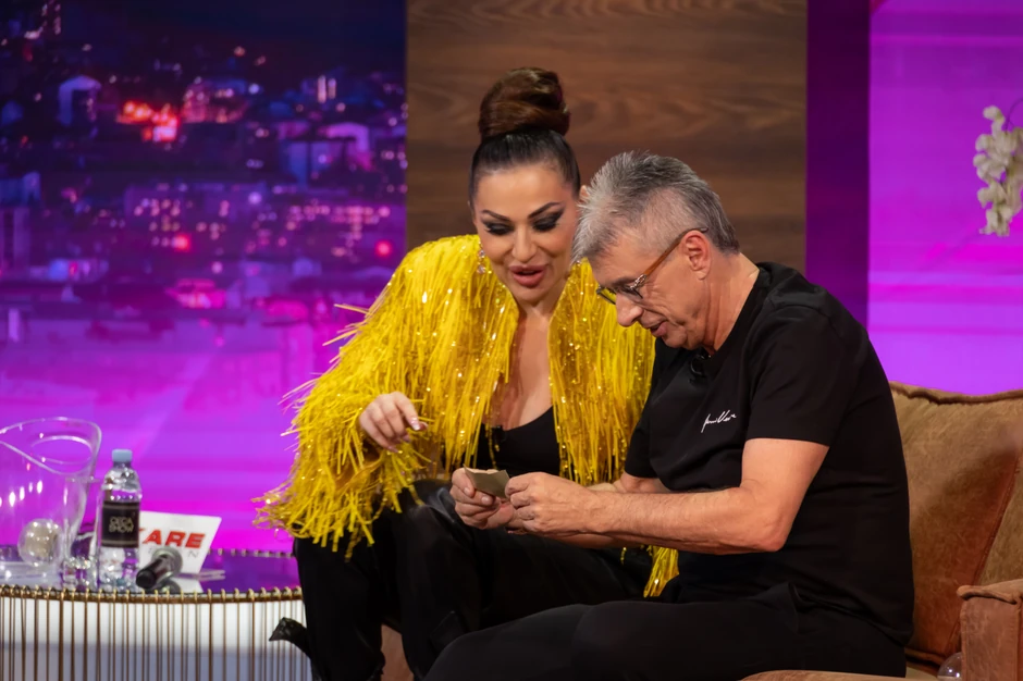 Saša Popović i Suzana Jovanović u "Ceca show" na "Blic" TV