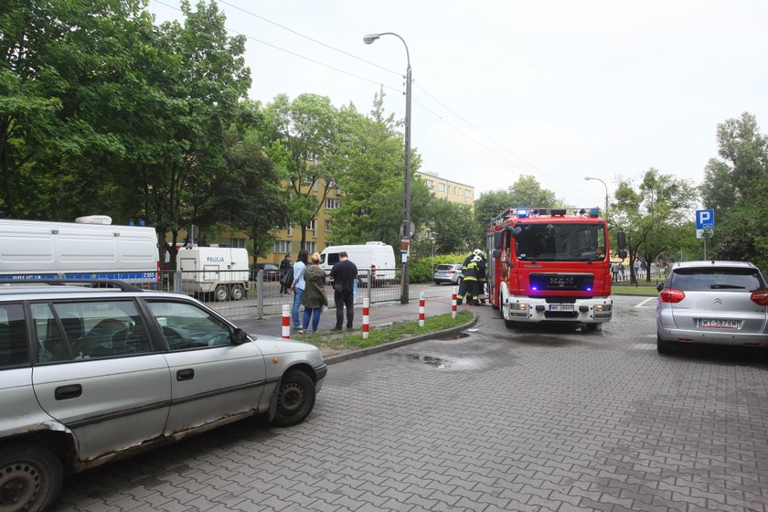 Bomba w mieszkaniu na Usrusie