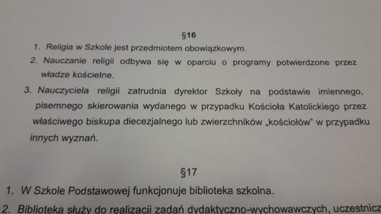 Statut niepublicznej szkoły podstawowej w Tulcach