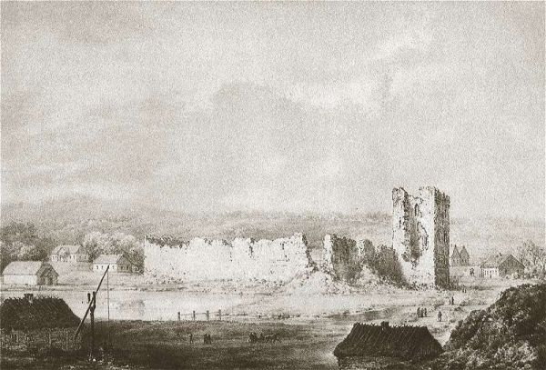  (fot. zamek w Krewie, miejsce zawarcia unii na XIX-wiecznej rycinie autorstwa Napoleona Ordy, domena publiczna).