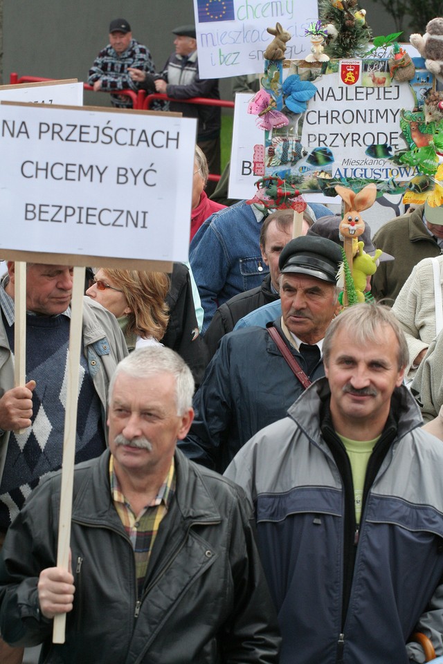 AUGUSTÓW PROTEST OBWODNICA