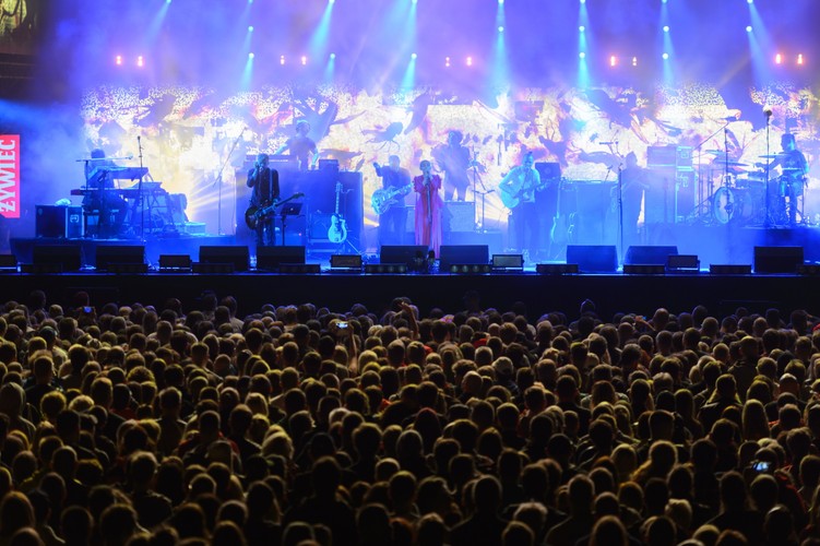 Monika Brodka na koncercie Męskie Granie. Poznań, 9 lipca 2017.