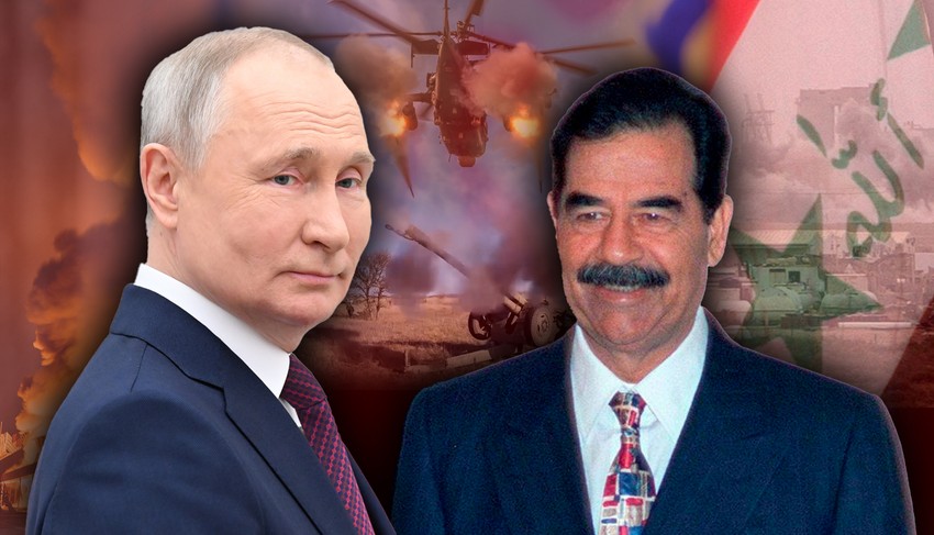 Vladimir Putin i Sadam Husein