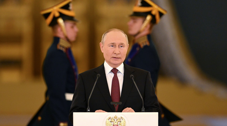  Putyin orosz elnök utoljára szeptember 20-án beszélt nagy nyilvánosság előtt,  az Oroszországba akkreditált nagykövetek megbízóleveleinek átadási ünnepségén/ Fotó: MTI/EPA/Szputnyik/Kreml/Pool/Pavel Bednyakov