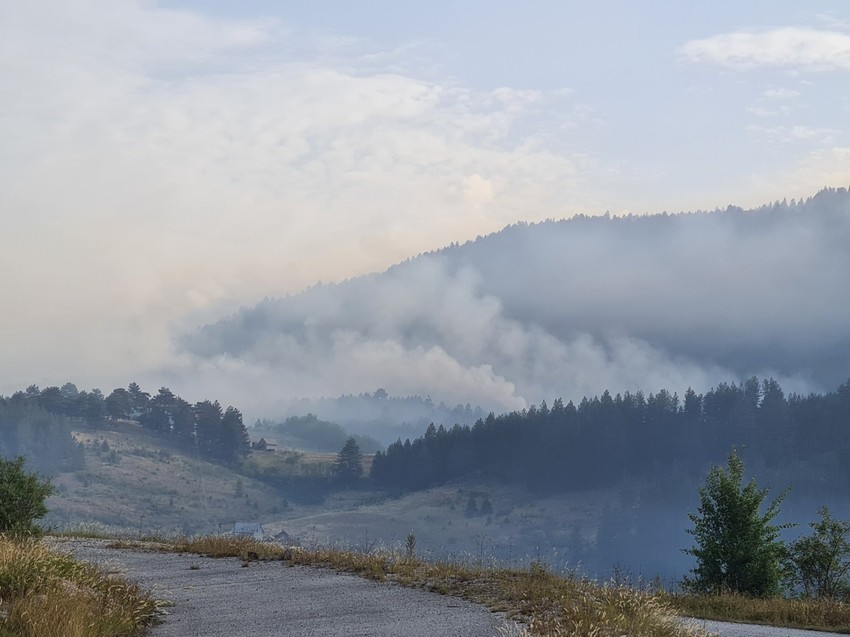 Murtenica u oblacima dima