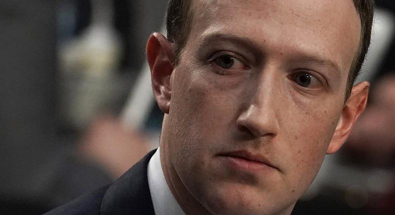 Facebook CEO Mark Zuckerberg testifies before the US Senate.
