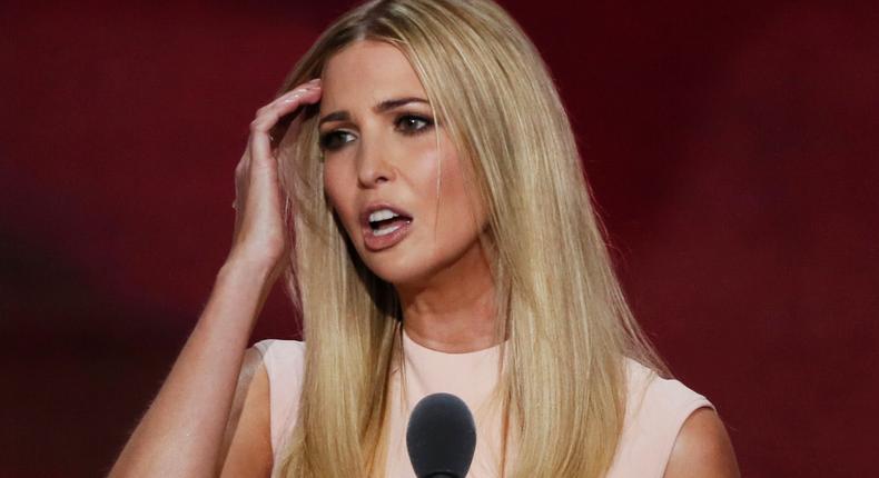 Ivanka Trump speaks at the Republican National Convention in July.